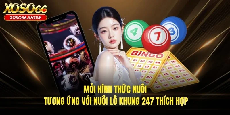 Mỗi hình thức nuôi tương ứng với nuôi lô khung 247 thích hợp Mỗi hình thức nuôi tương ứng với nuôi lô khung 247 thích hợp